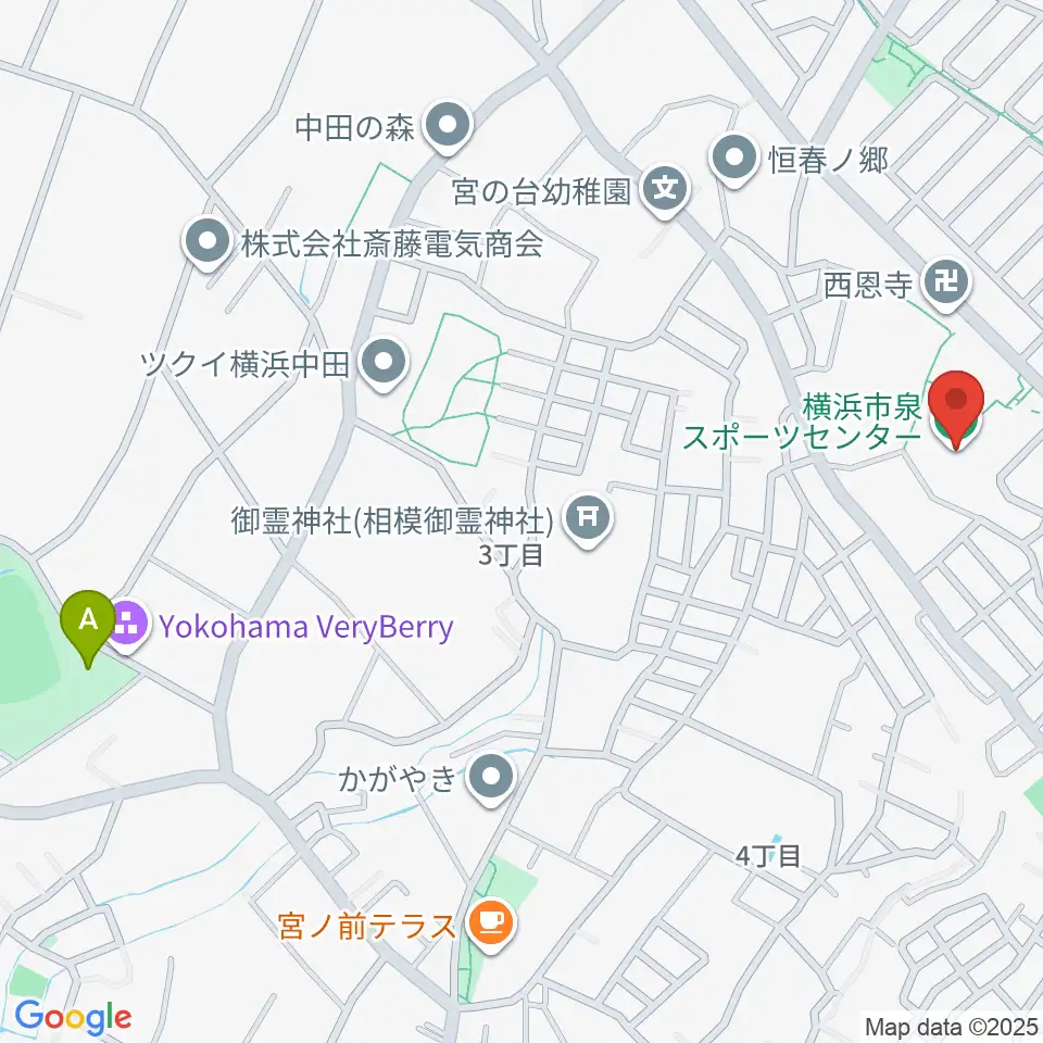 横浜市泉スポーツセンター周辺のホテル一覧地図
