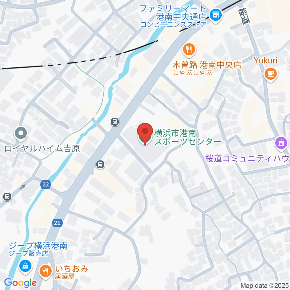 横浜市港南スポーツセンター周辺のホテル一覧地図