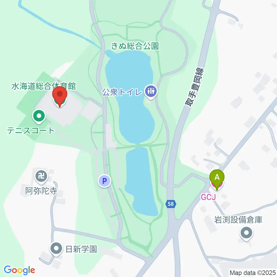 常総市水海道総合体育館周辺のホテル一覧地図