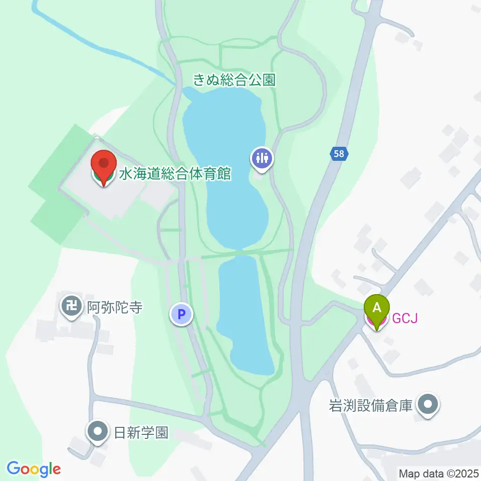 常総市水海道総合体育館周辺のホテル一覧地図