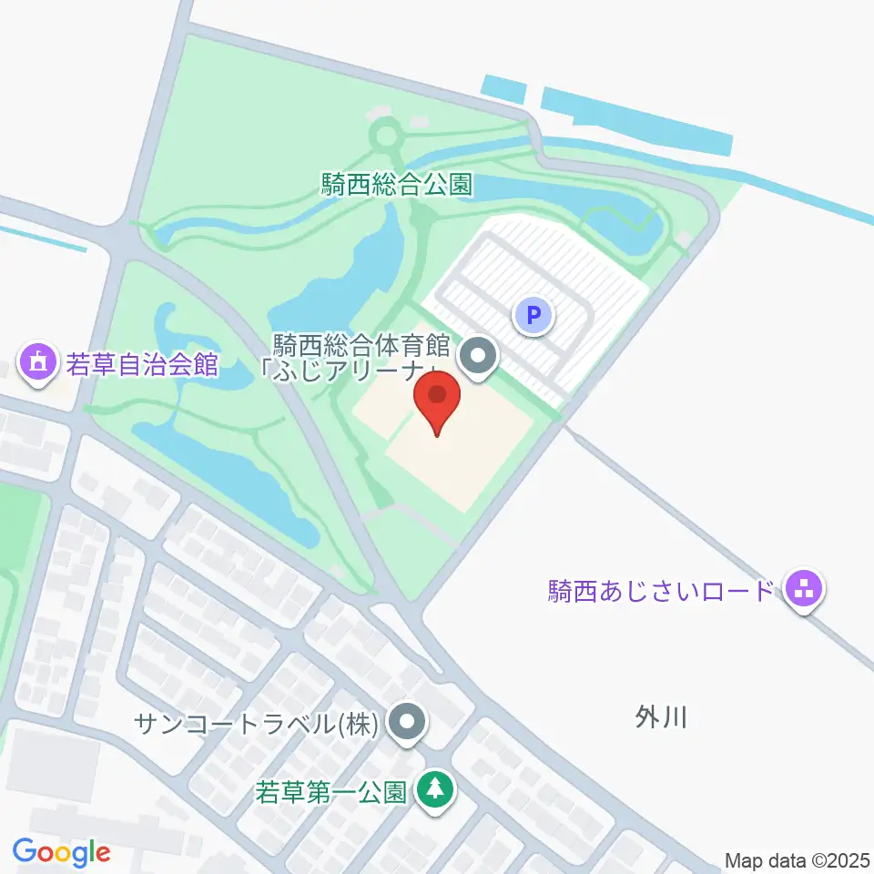 騎西総合体育館ふじアリーナ周辺のホテル一覧地図