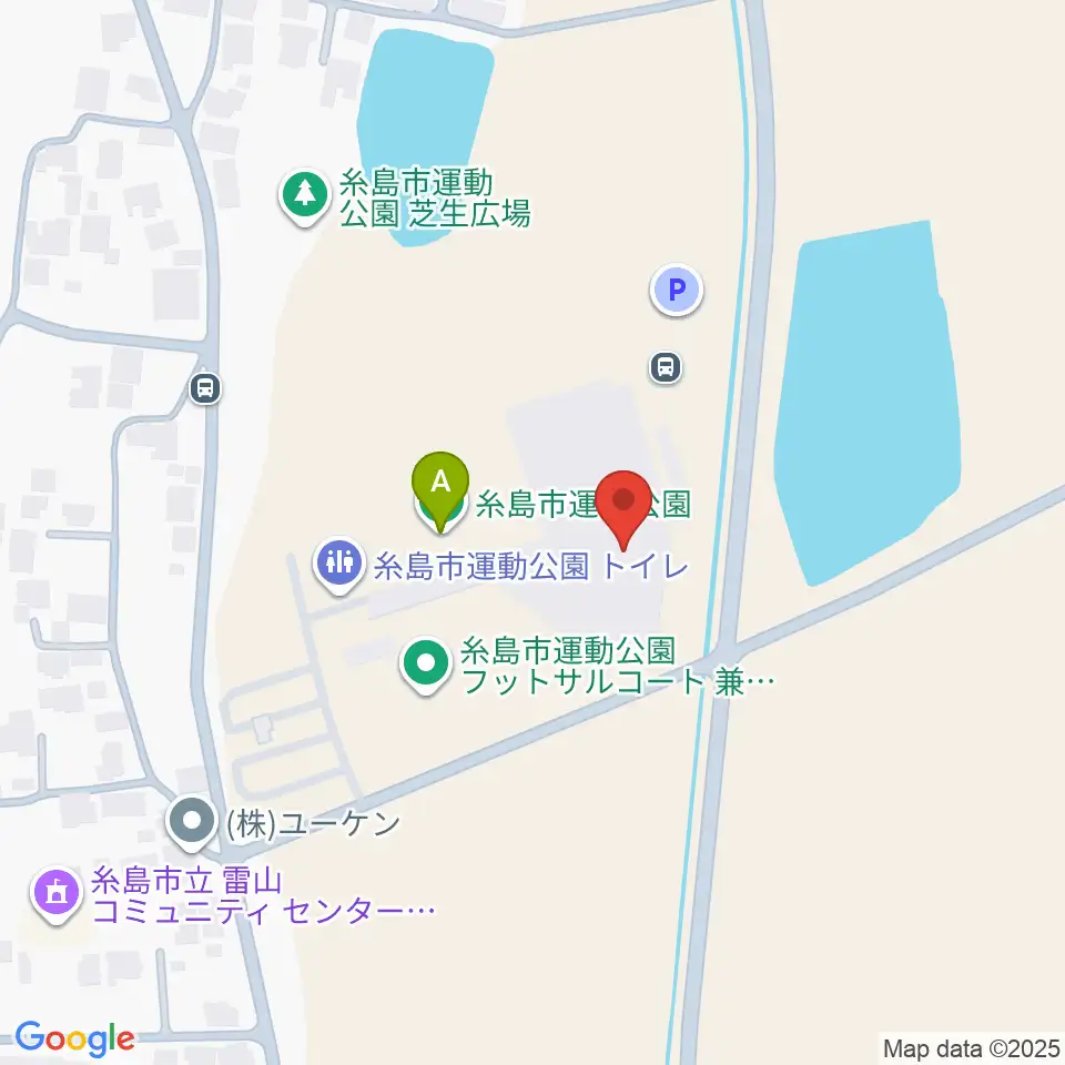 糸島市運動公園多目的体育館周辺のホテル一覧地図