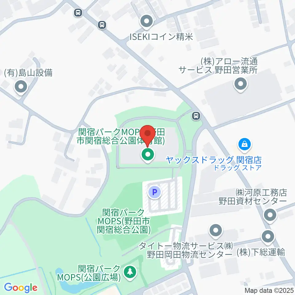 関宿パークMOPS体育館周辺のホテル一覧地図