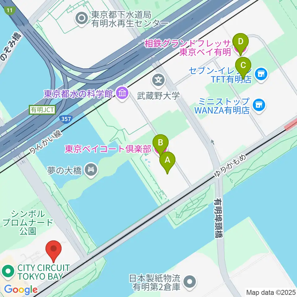 トヨタアリーナ周辺のホテル一覧地図