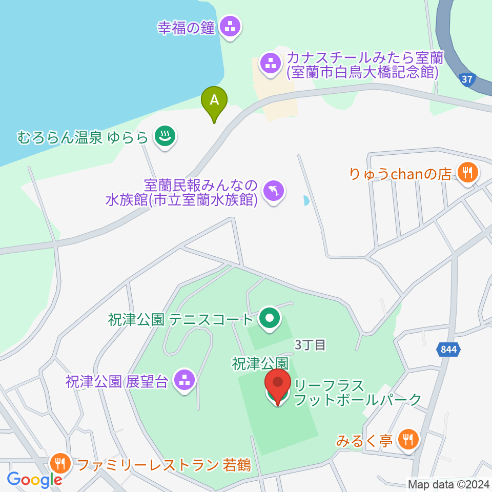 リーフラスフットボールパーク周辺のホテル一覧地図