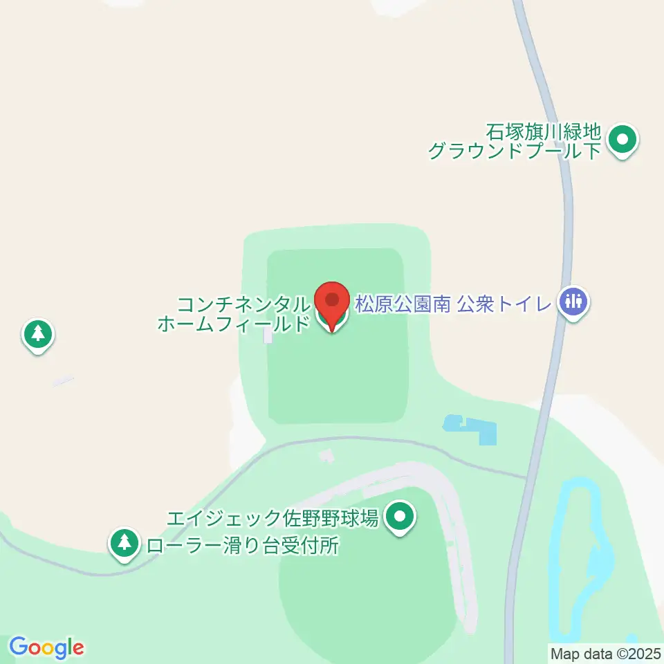 コンチネンタルホームフィールド周辺のホテル一覧地図