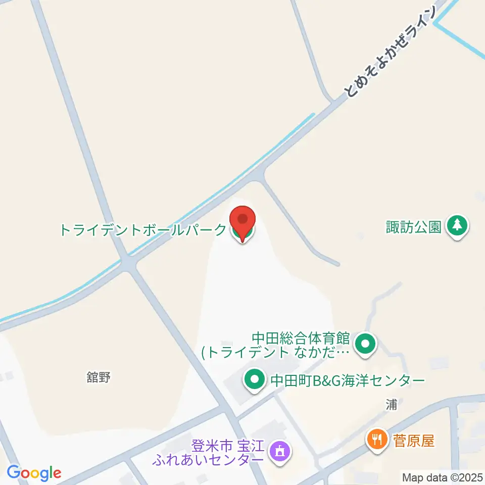 トライデントボールパーク周辺のホテル一覧地図