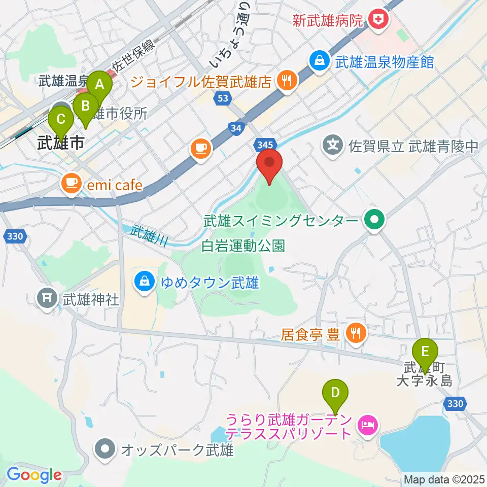 ケーブルワン・スポーツパーク周辺のホテル一覧地図