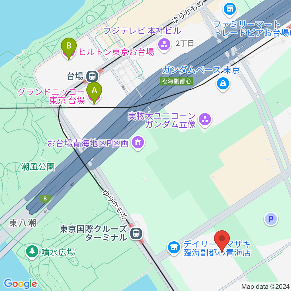 東京国際交流館プラザ平成周辺のホテル一覧地図