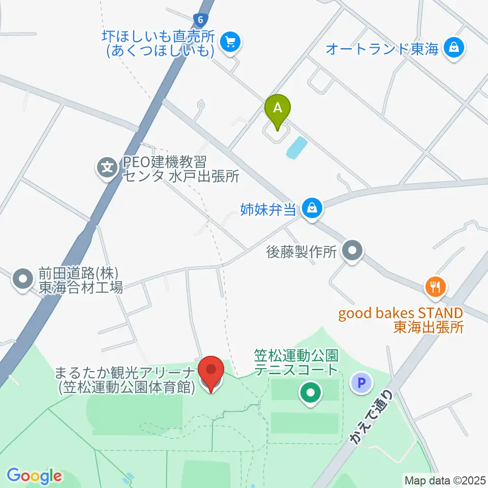 まるたか観光アリーナ周辺のホテル一覧地図