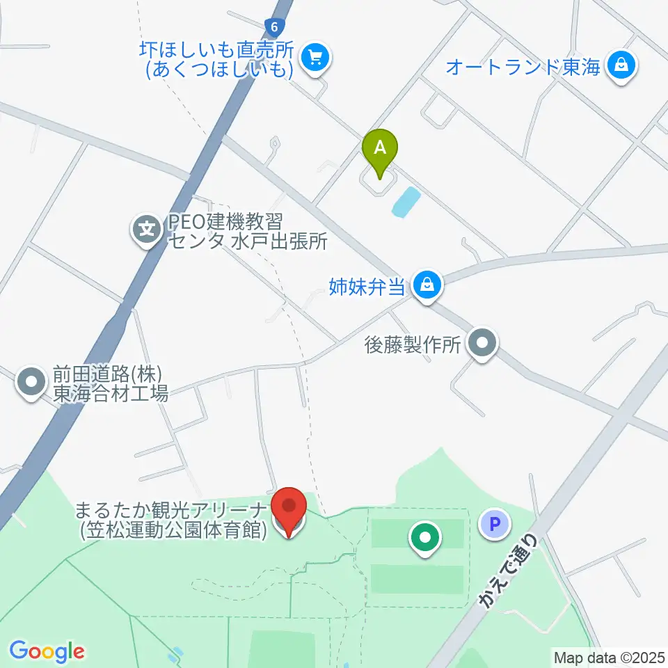 まるたか観光アリーナ周辺のホテル一覧地図