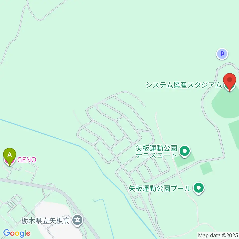 システム興産スタジアム周辺のホテル一覧地図