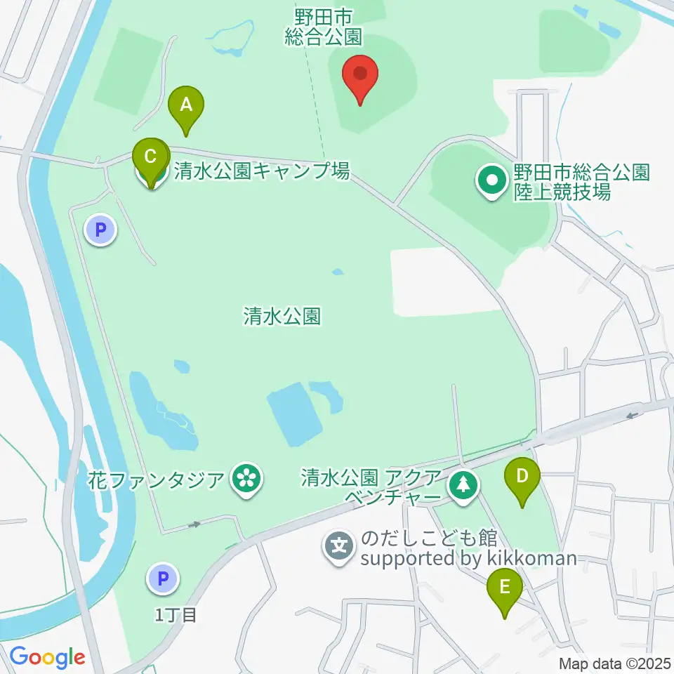 SAN-POWスタジアム野田周辺のホテル一覧地図