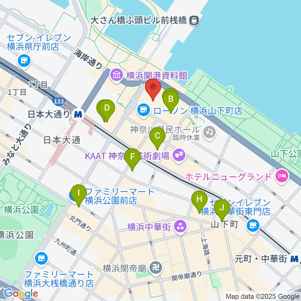 シルク博物館周辺のホテル一覧地図