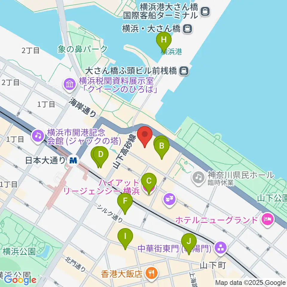 シルク博物館周辺のホテル一覧地図