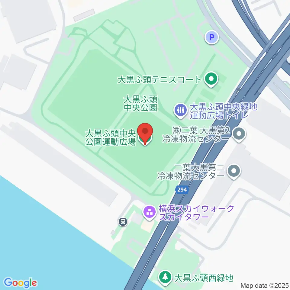 大黒ふ頭中央公園運動広場周辺のホテル一覧地図