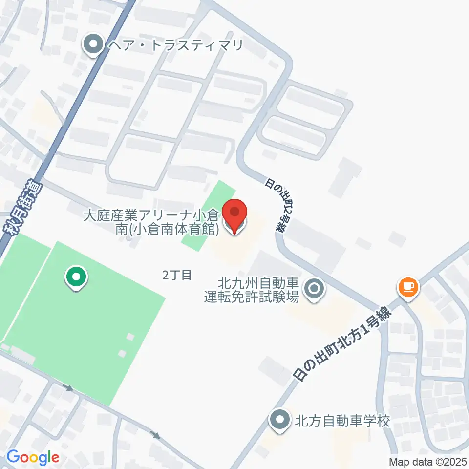 大庭産業アリーナ小倉南周辺のホテル一覧地図