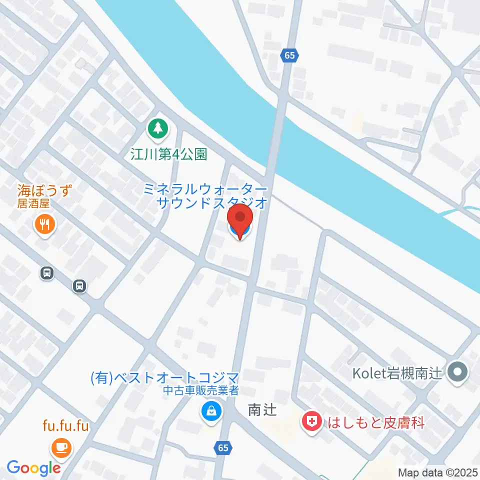 ミネラルウォーターサウンドスタジオ周辺のホテル一覧地図