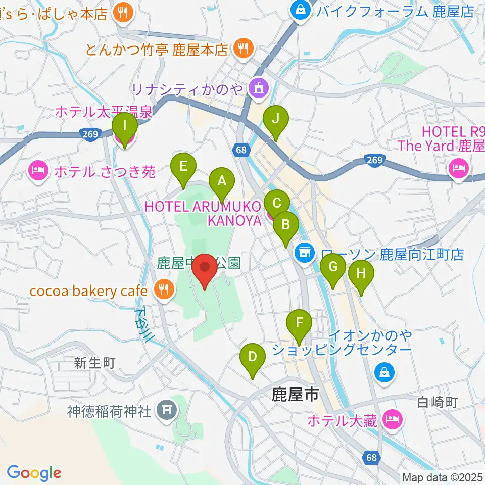 クレバリーホームアリーナ周辺のホテル一覧地図