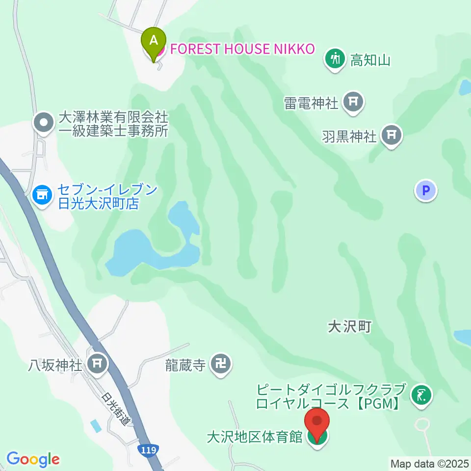 サンコー体育館周辺のホテル一覧地図
