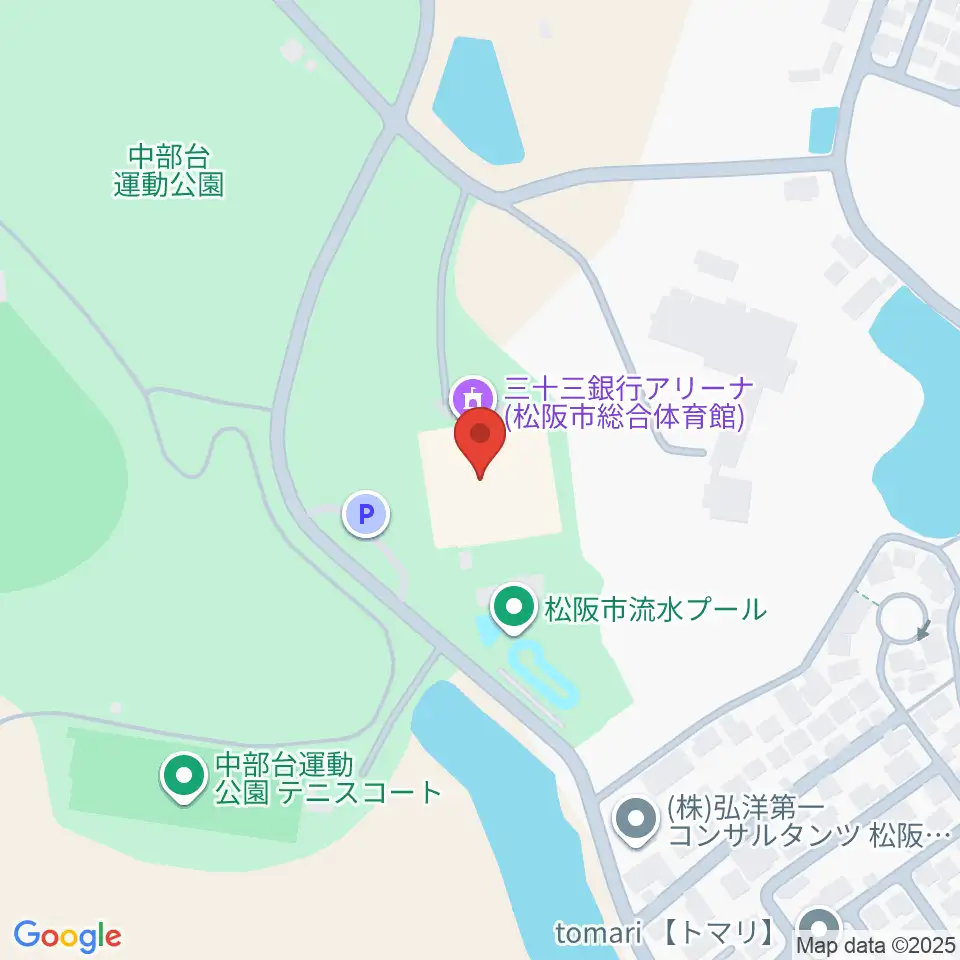 三十三銀行アリーナ周辺のホテル一覧地図