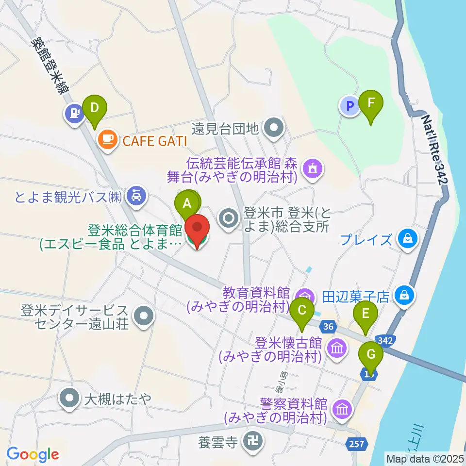 エスビー食品とよま蔵ジアム周辺のホテル一覧地図