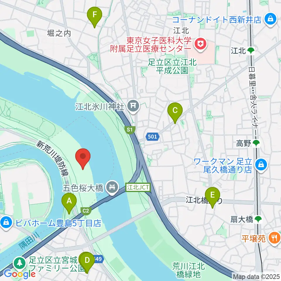 豊島五丁目グリーンスポーツ広場少年野球場周辺のホテル一覧地図