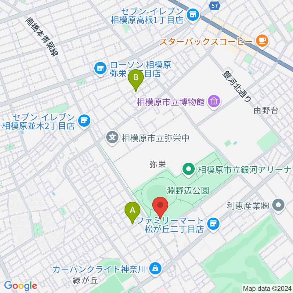 ウイッツひばり球場周辺のホテル一覧地図