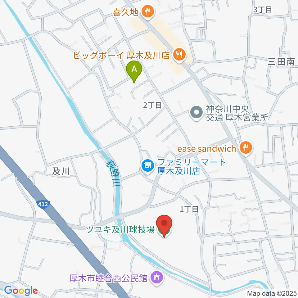 ツユキ及川球技場周辺のホテル一覧地図