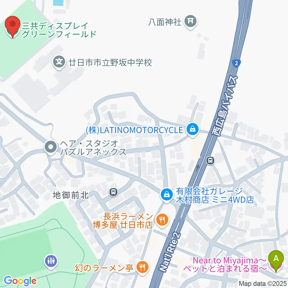 三共ディスプレイ グリーンフィールド周辺のホテル一覧地図