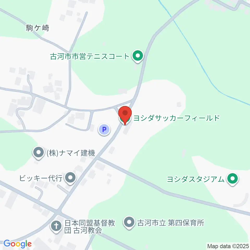 ヨシダサッカーフィールド周辺のホテル一覧地図