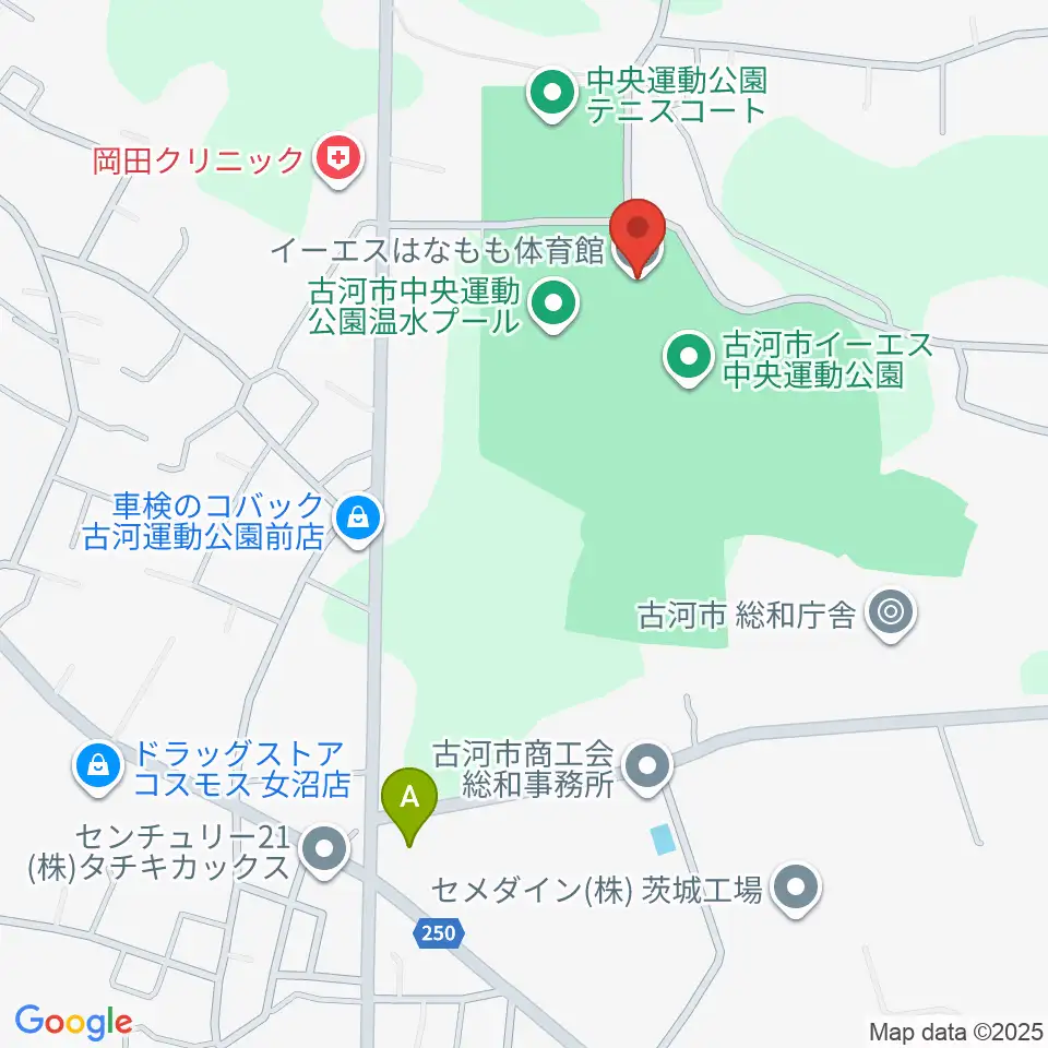 イーエスはなもも体育館周辺のホテル一覧地図