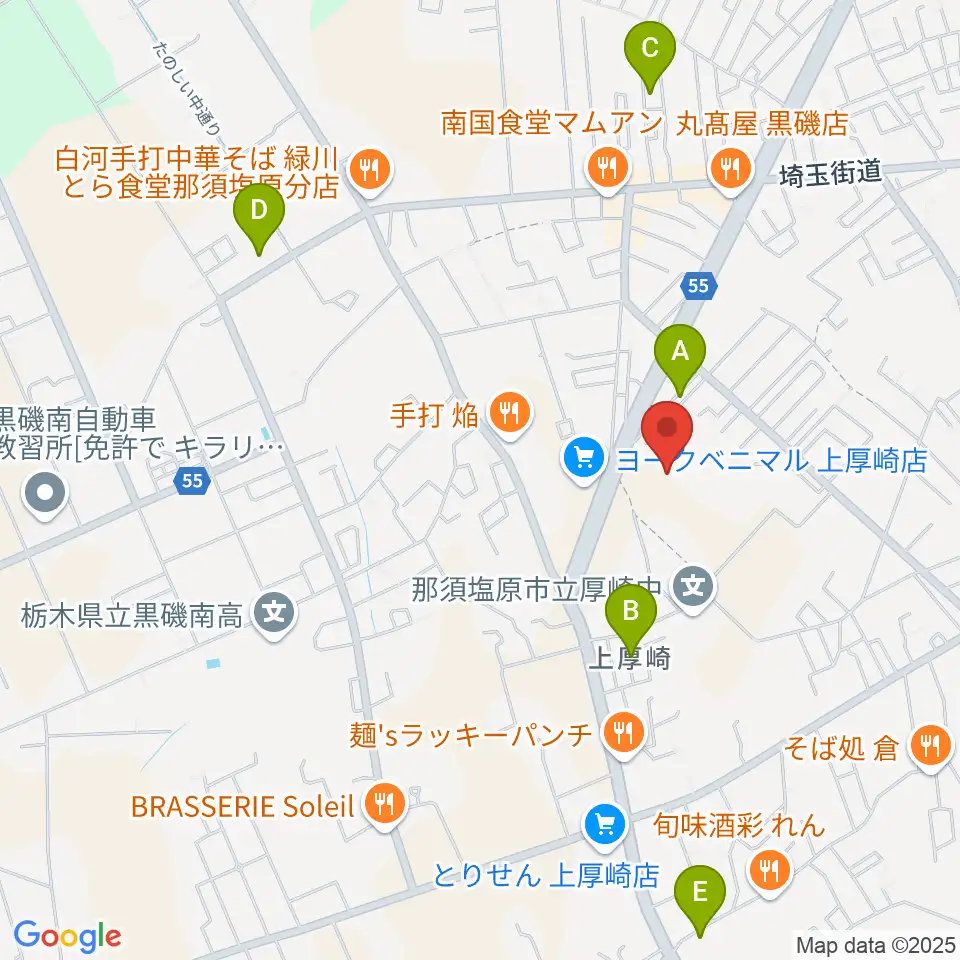 石川スポーツグラウンドくろいそ野球場周辺のホテル一覧地図