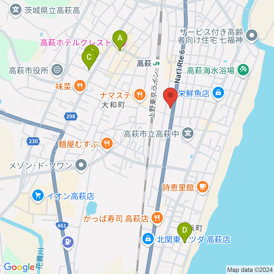 Voodoo Studio周辺のホテル一覧地図