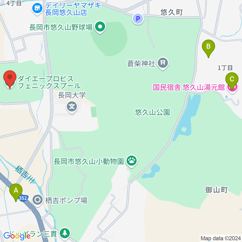 ダイエープロビスフェニックスプール周辺のホテル一覧地図