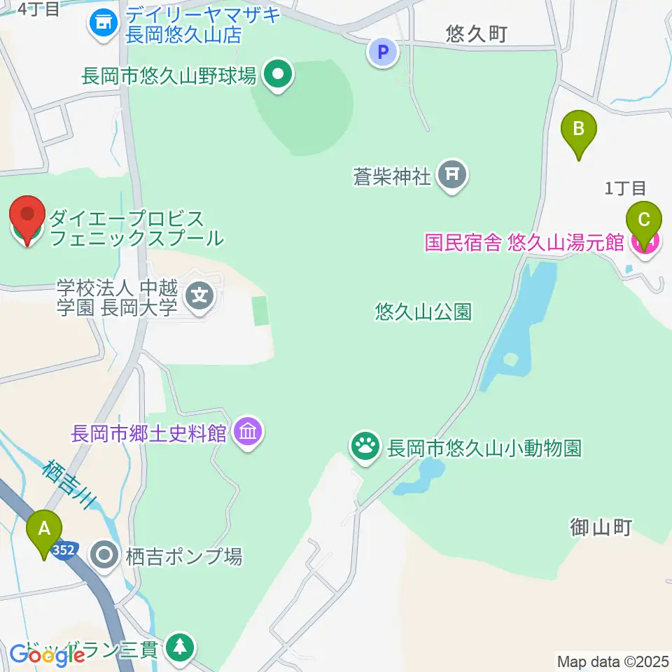 ダイエープロビスフェニックスプール周辺のホテル一覧地図