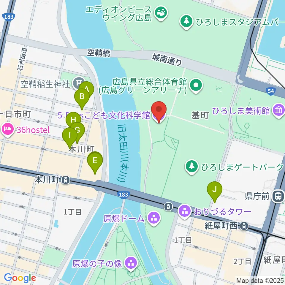 5-Daysこども文化科学館周辺のホテル一覧地図
