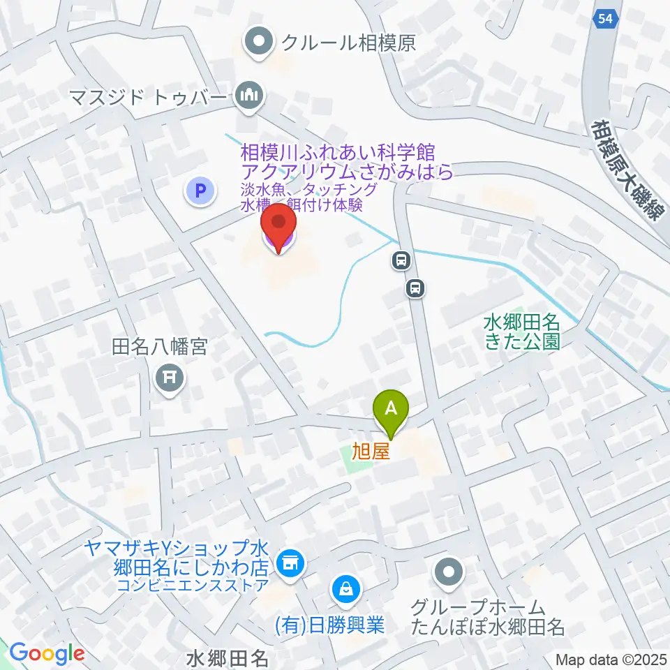 相模川ふれあい科学館 アクアリウムさがみはら周辺のホテル一覧地図