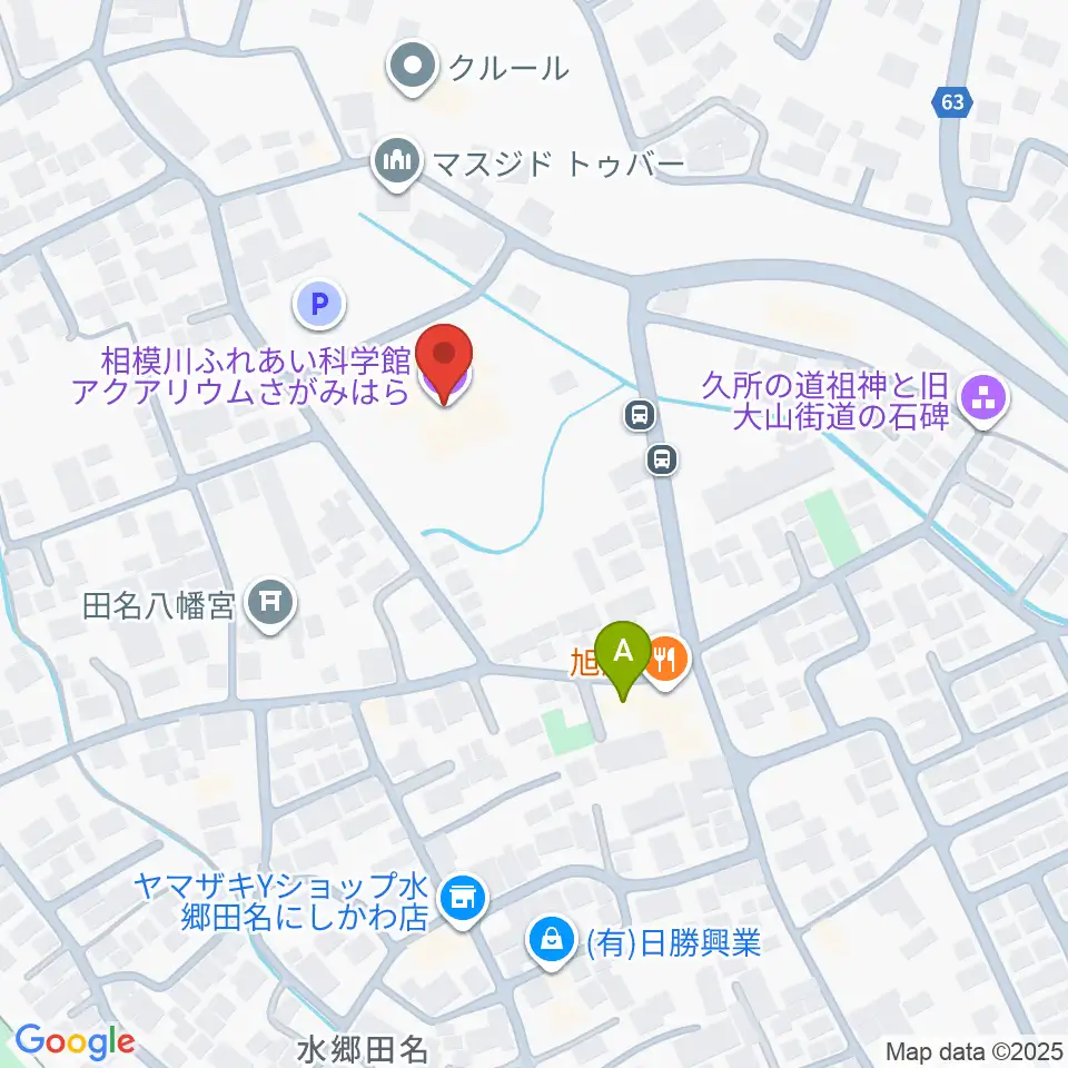 相模川ふれあい科学館 アクアリウムさがみはら周辺のホテル一覧地図