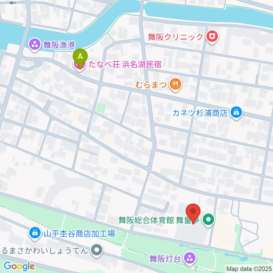 浜松市舞阪総合体育館周辺のホテル一覧地図
