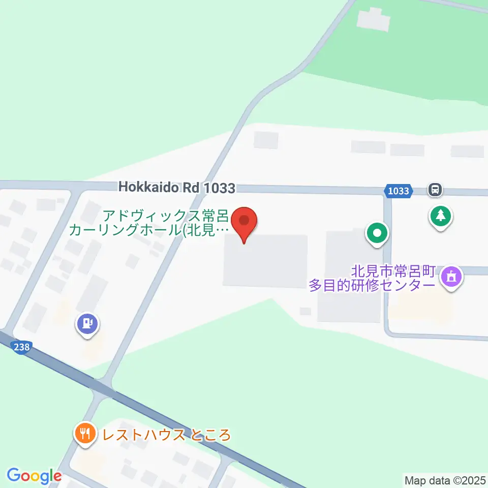 アドヴィックス常呂カーリングホール周辺のホテル一覧地図