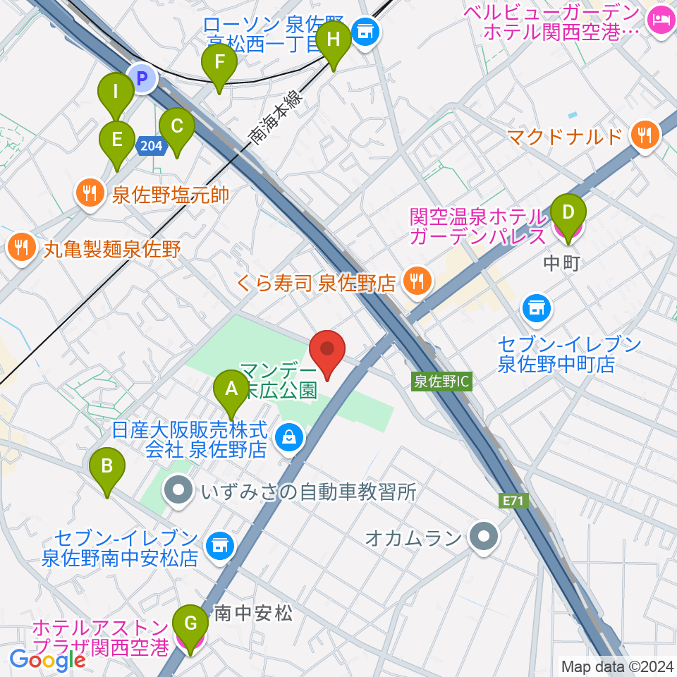 J:COM末広体育館周辺のホテル一覧地図