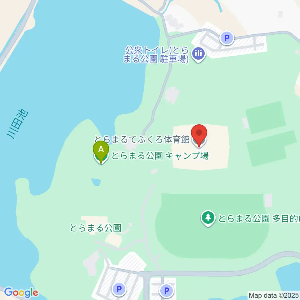 とらまるてぶくろ体育館周辺のホテル一覧地図