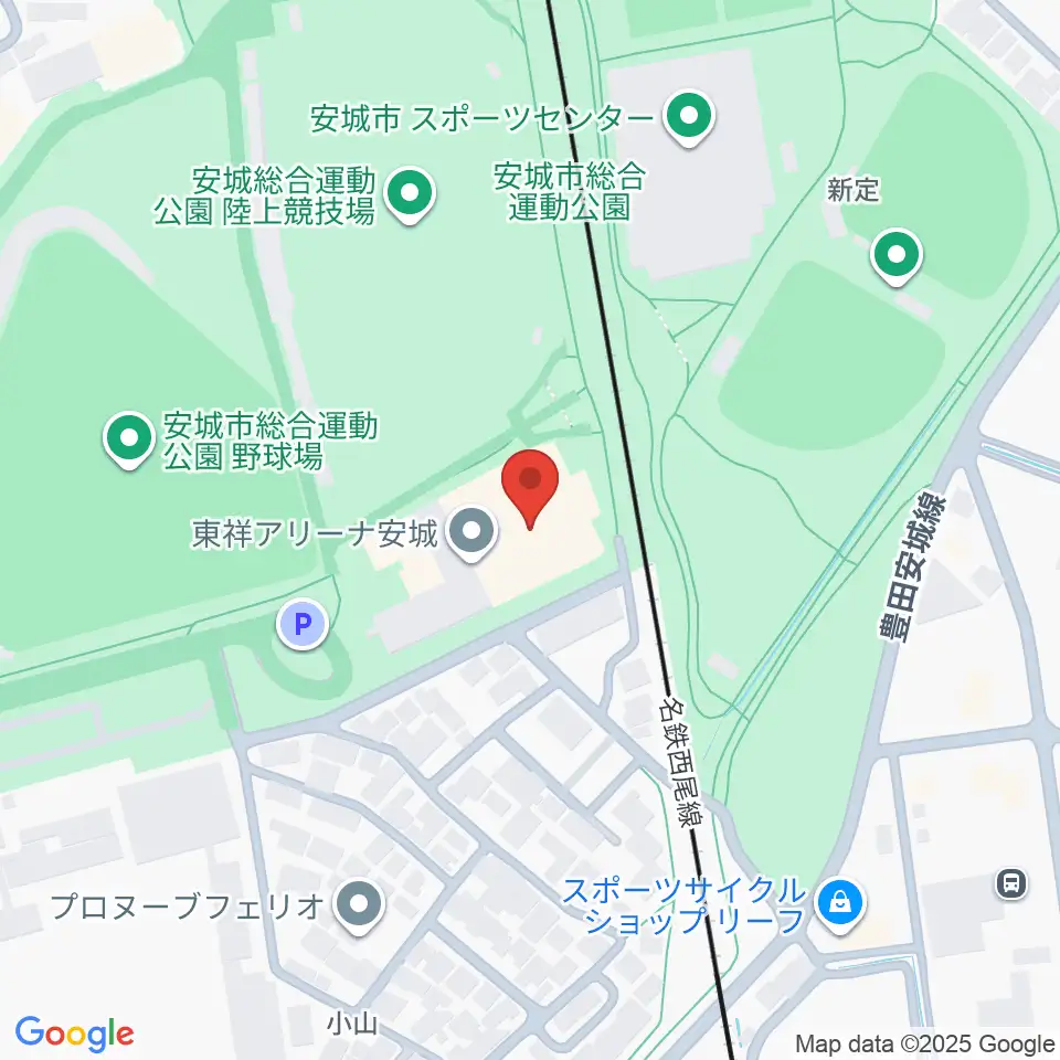 東祥アリーナ安城周辺のホテル一覧地図