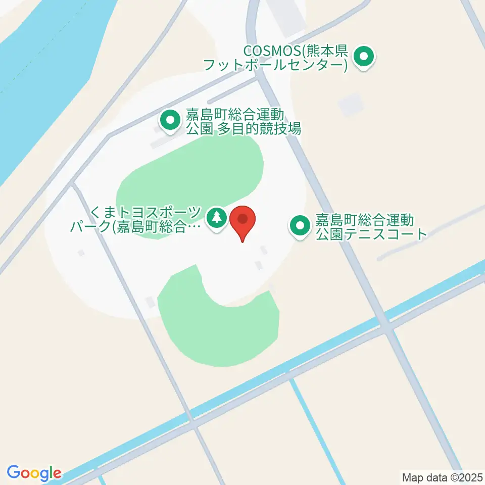 くまトヨスポーツパーク野球場周辺のホテル一覧地図