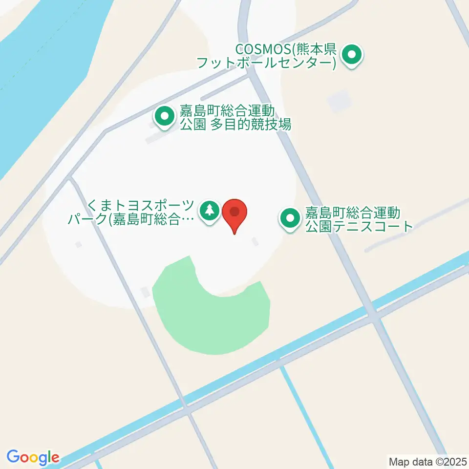 くまトヨスポーツパーク野球場周辺のホテル一覧地図