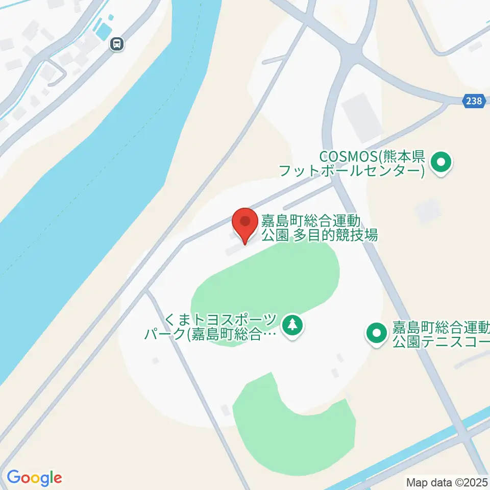 くまトヨスポーツパーク多目的競技場周辺のホテル一覧地図