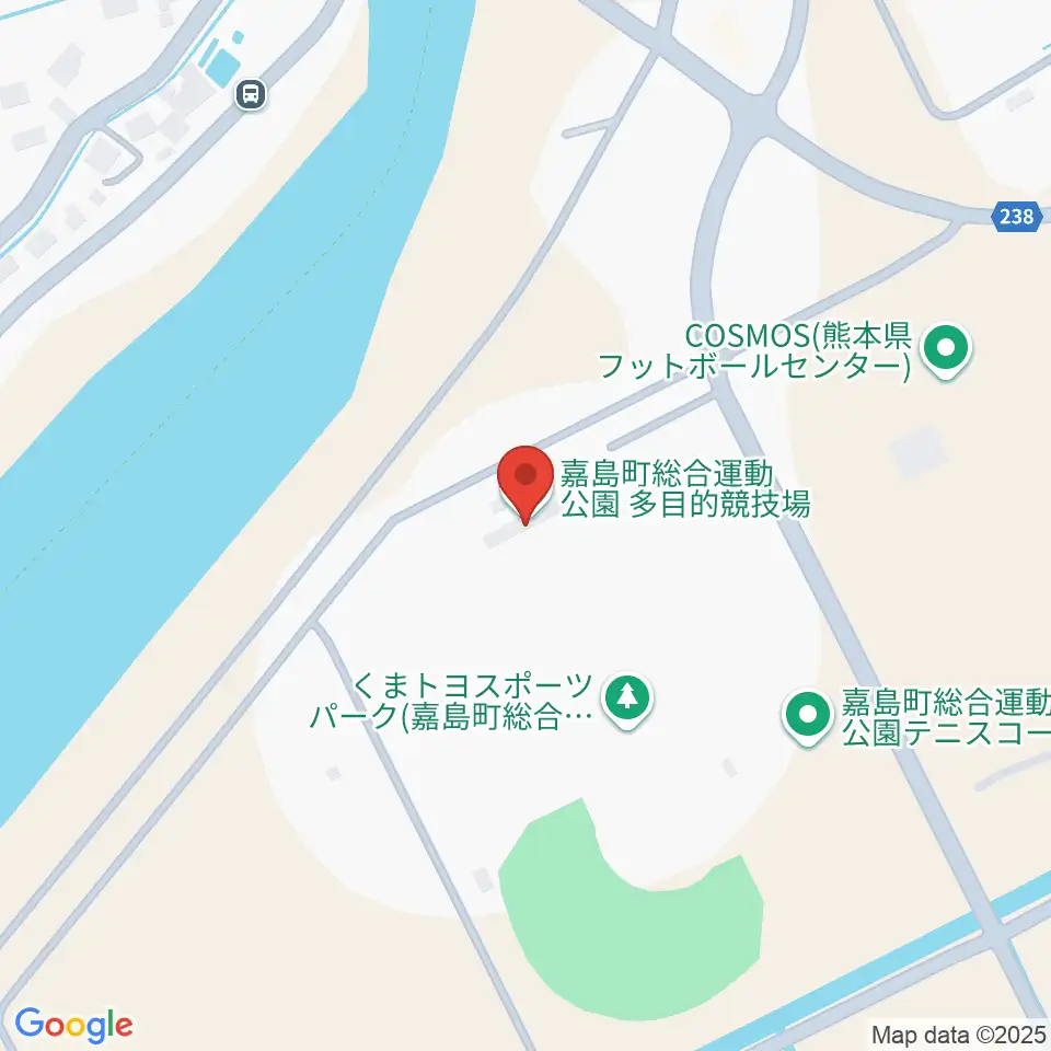 くまトヨスポーツパーク多目的競技場周辺のホテル一覧地図