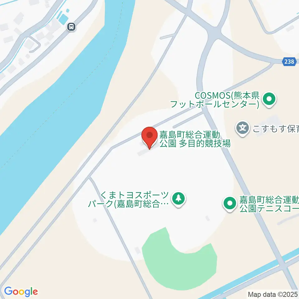 くまトヨスポーツパーク多目的競技場周辺のホテル一覧地図