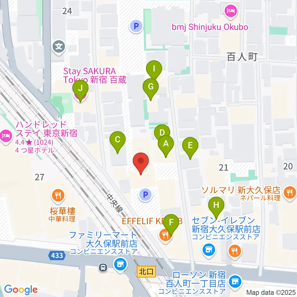 クラシックスペース100周辺のホテル一覧地図